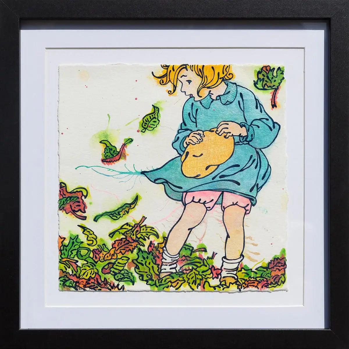 Autumn Leaves (French Fancy) - Original by artist Louise Dear - Wyecliffe Galleries