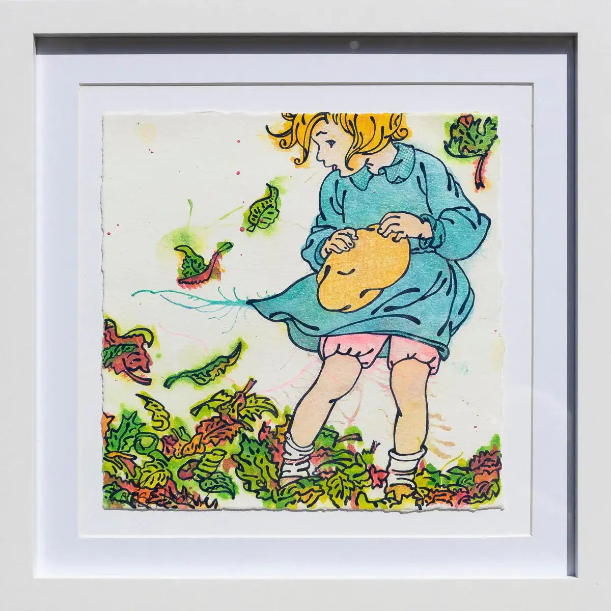 Autumn Leaves (French Fancy) - Original by artist Louise Dear - Wyecliffe Galleries