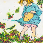 Autumn Leaves (French Fancy) - Original by artist Louise Dear - Wyecliffe Galleries