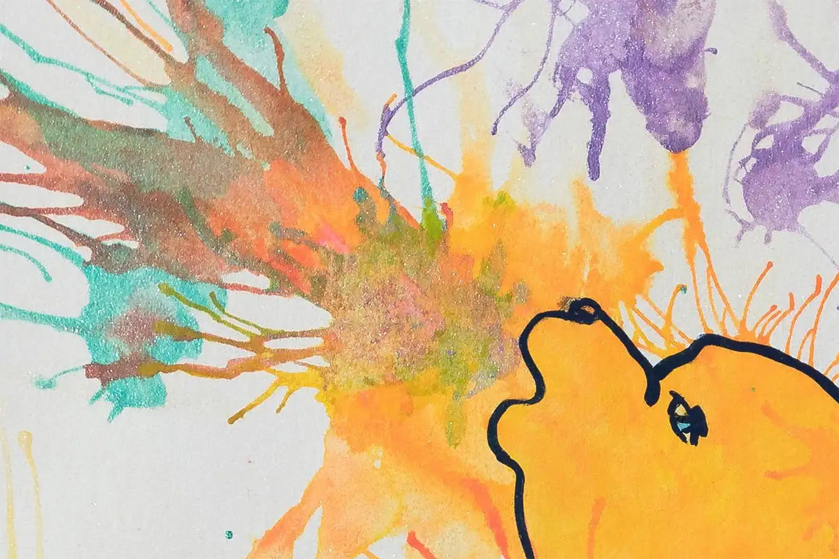 Blowing In The Wind - Original - SOLD by artist Louise Dear - Wyecliffe Galleries