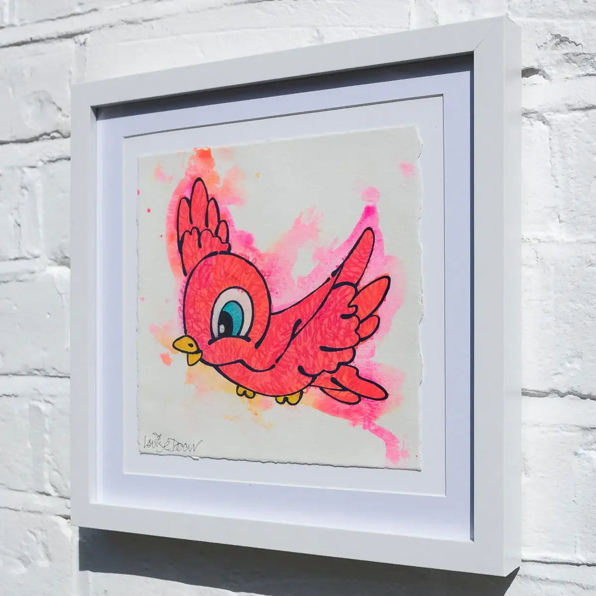 Cinders Birdie (French Fancy) - Original - SOLD by artist Louise Dear - Wyecliffe Galleries