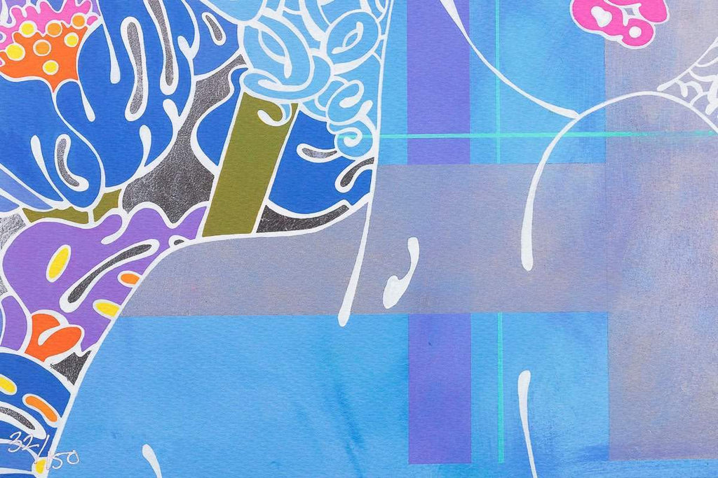 Coo..ee! Blush and Coo..ee! Splash - Limited Edition Set by artist Louise Dear - Wyecliffe Galleries