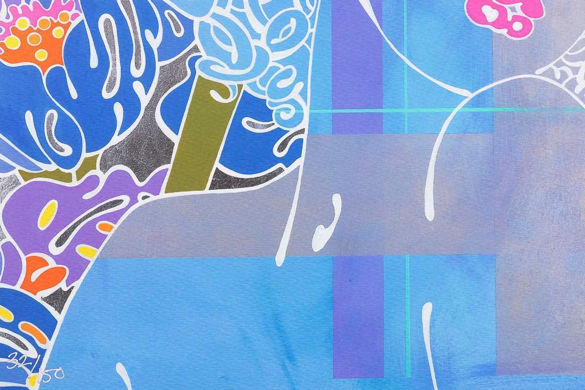 Coo..ee! Blush and Coo..ee! Splash - Limited Edition Set by artist Louise Dear - Wyecliffe Galleries