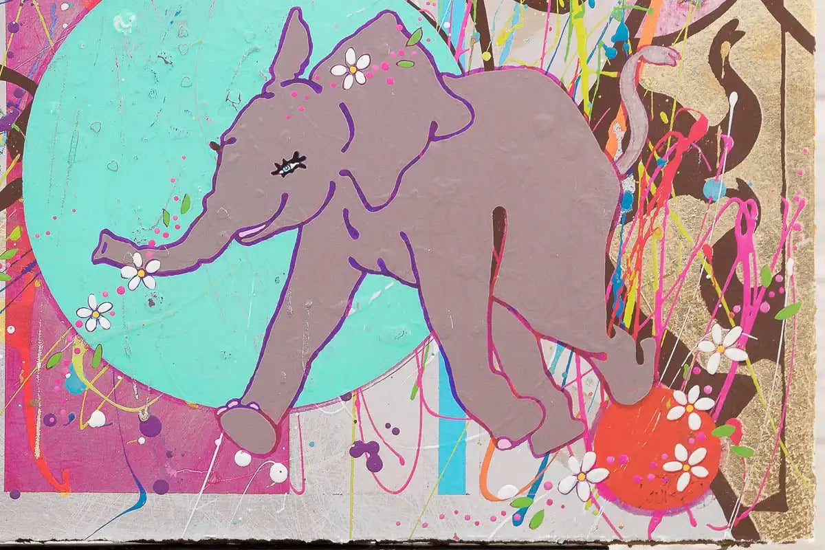 Dreaming Of Mandalay - Hand Finished Edition by artist Louise Dear - Wyecliffe Galleries