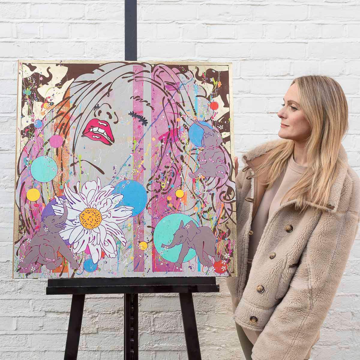 Dreaming Of Mandalay - Hand Finished Edition by artist Louise Dear - Wyecliffe Galleries