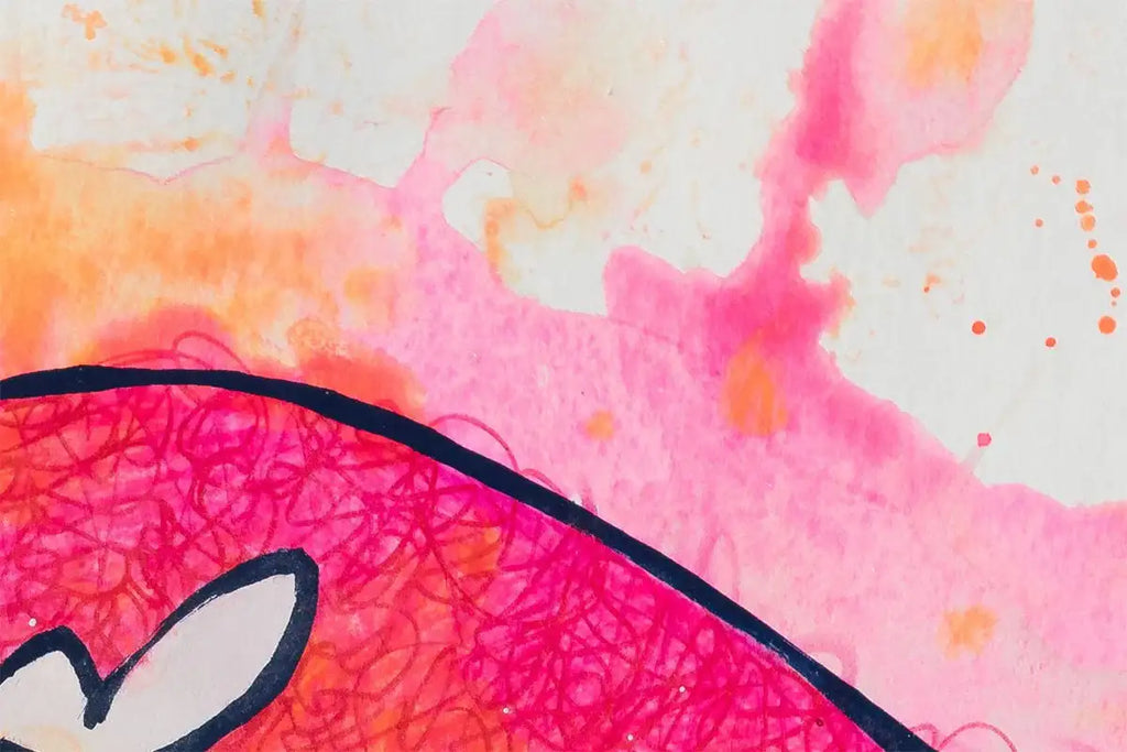 Lama's Lips (French Fancy) - Original by artist Louise Dear - Wyecliffe Galleries