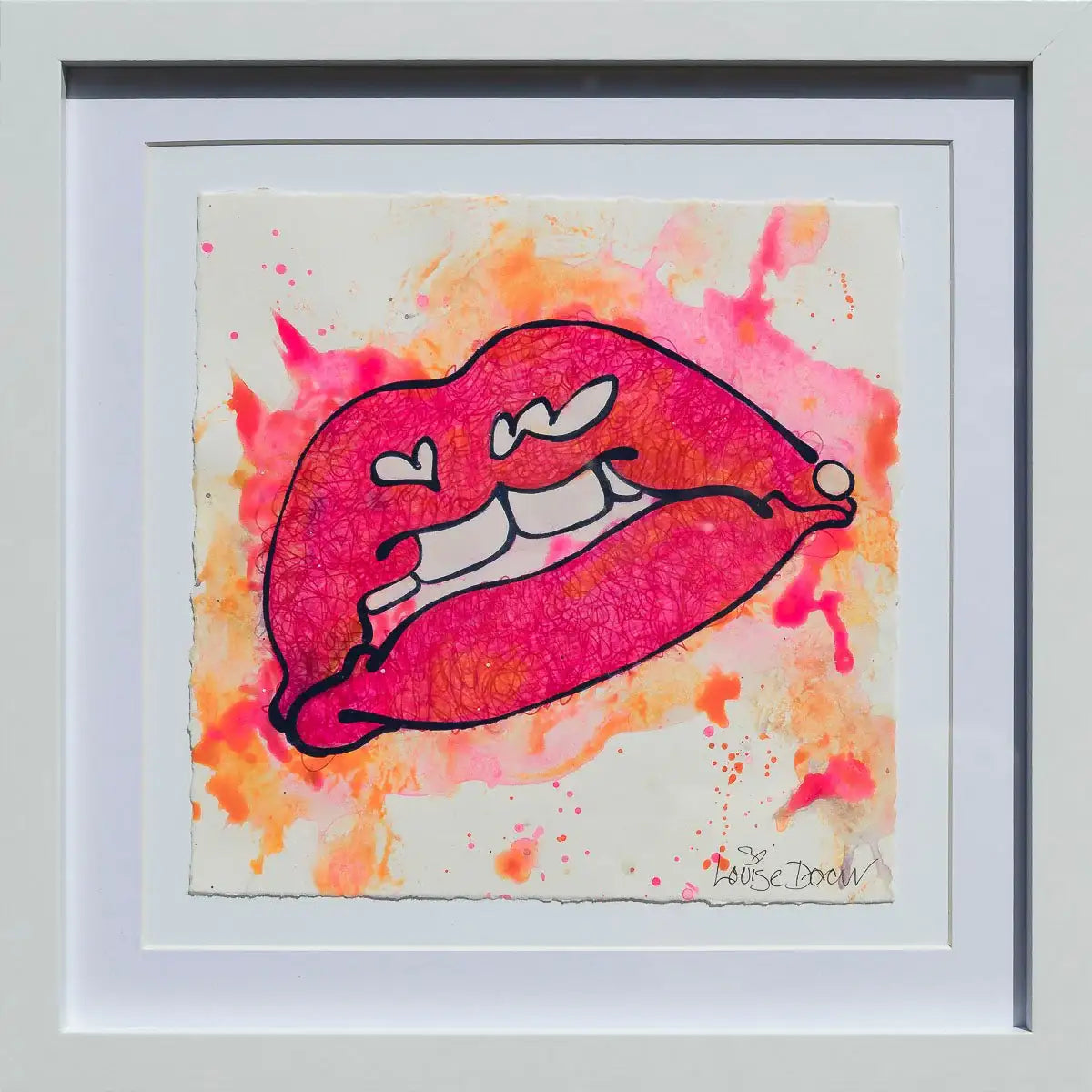 Lama's Lips (French Fancy) - Original by artist Louise Dear - Wyecliffe Galleries