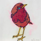 Little Visitor (French Fancy) - Original - SOLD by artist Louise Dear - Wyecliffe Galleries