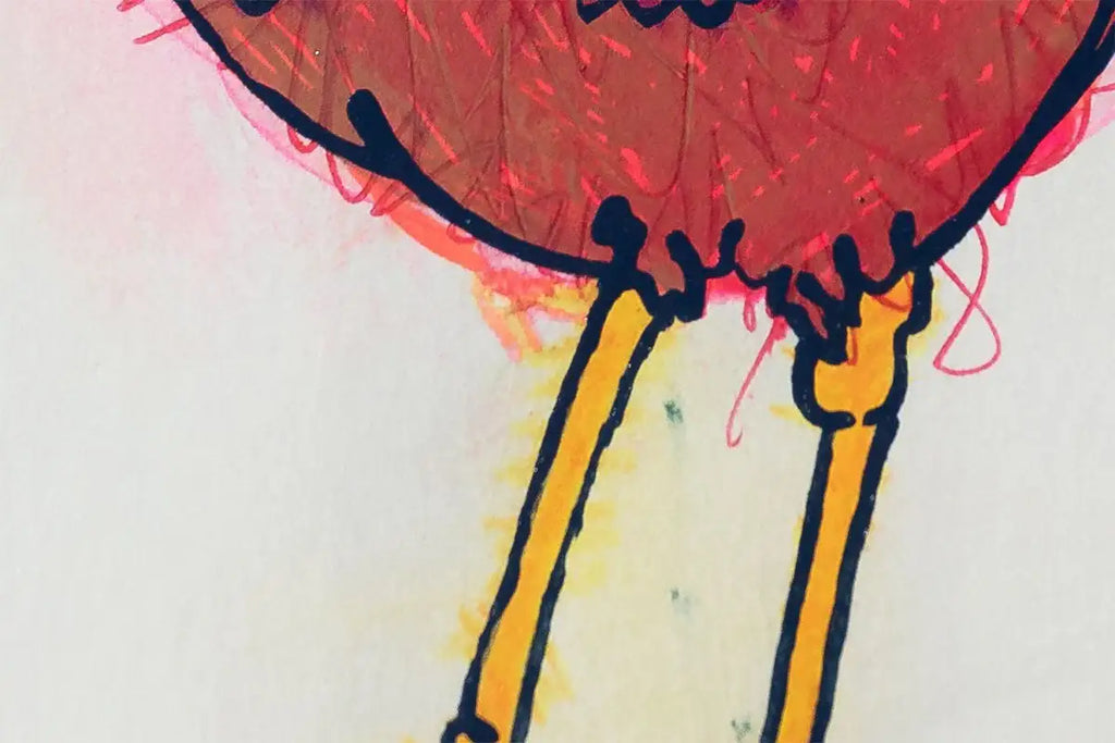 Little Visitor (French Fancy) - Original - SOLD by artist Louise Dear - Wyecliffe Galleries