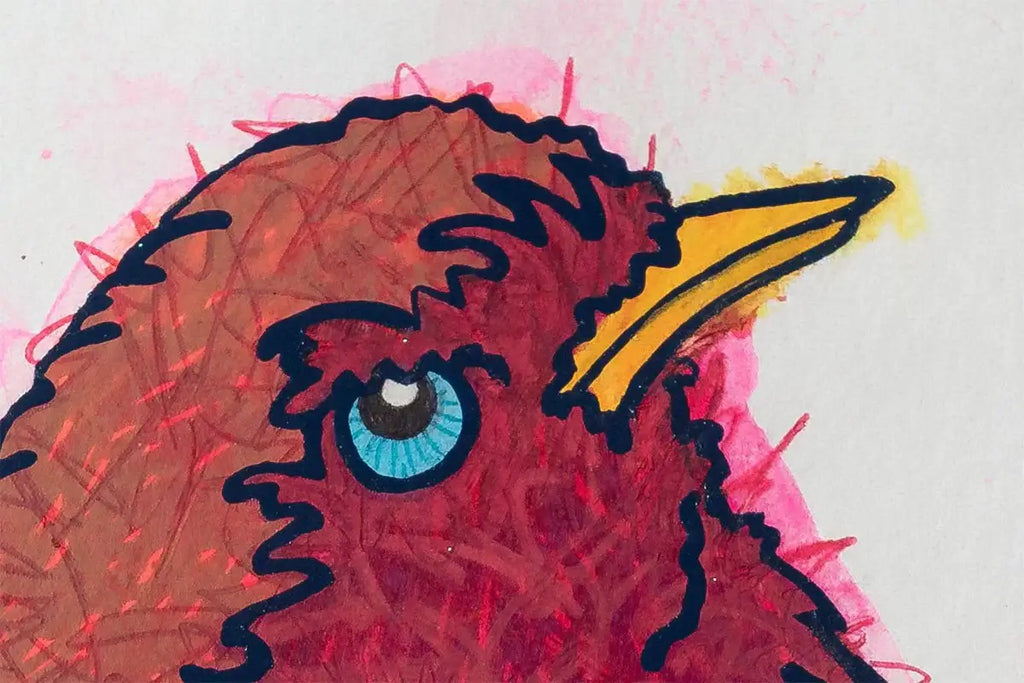 Little Visitor (French Fancy) - Original - SOLD by artist Louise Dear - Wyecliffe Galleries