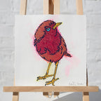 Little Visitor (French Fancy) - Original - SOLD by artist Louise Dear - Wyecliffe Galleries