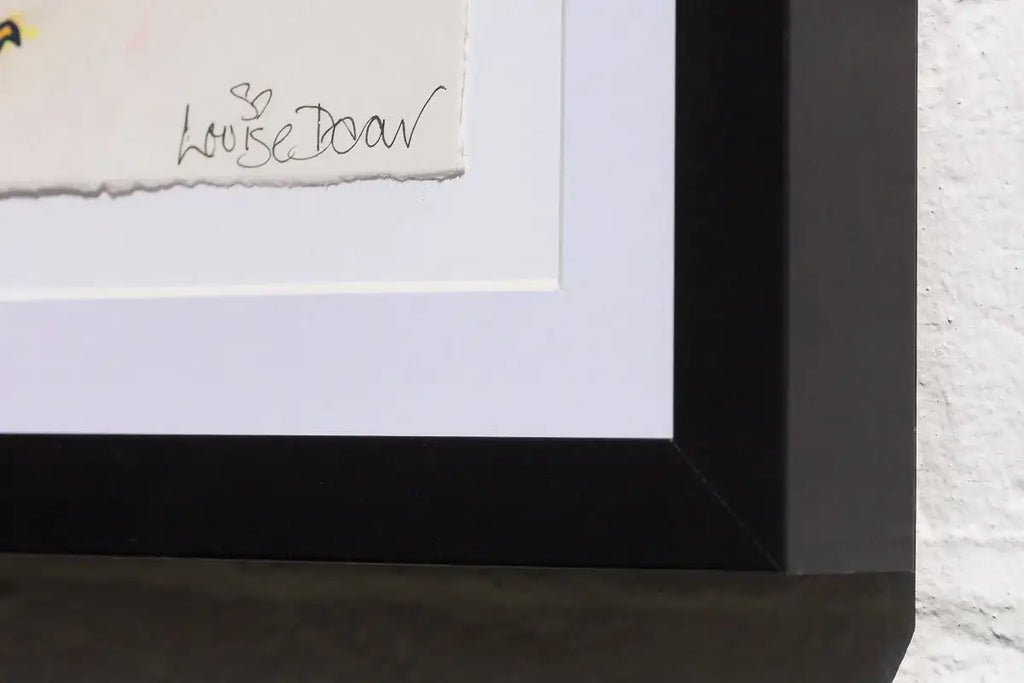 Little Visitor (French Fancy) - Original - SOLD by artist Louise Dear - Wyecliffe Galleries