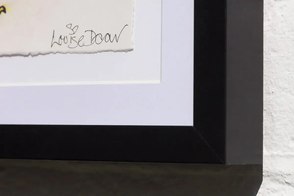 Little Visitor (French Fancy) - Original - SOLD by artist Louise Dear - Wyecliffe Galleries