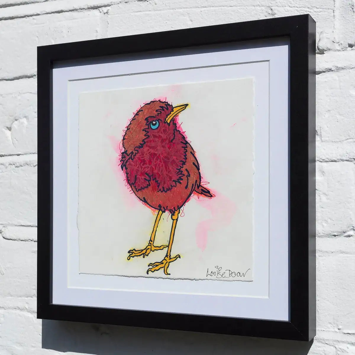 Little Visitor (French Fancy) - Original - SOLD by artist Louise Dear - Wyecliffe Galleries