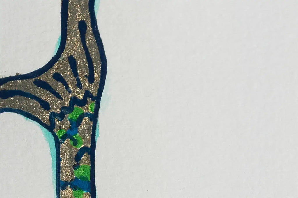 Mermaid (French Fancy) - Original by artist Louise Dear - Wyecliffe Galleries