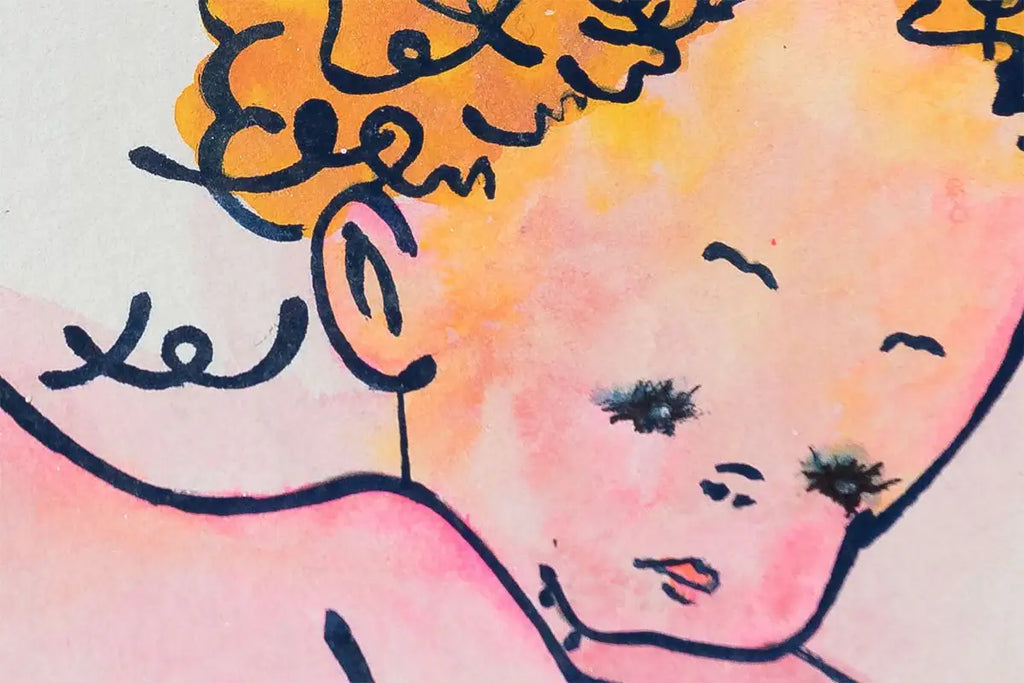 Mermaid (French Fancy) - Original by artist Louise Dear - Wyecliffe Galleries