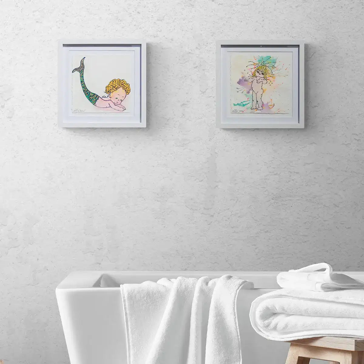 Mermaid (French Fancy) - Original by artist Louise Dear - Wyecliffe Galleries