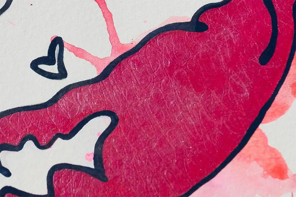 Mwah! (French Fancy) - Original by artist Louise Dear - Wyecliffe Galleries