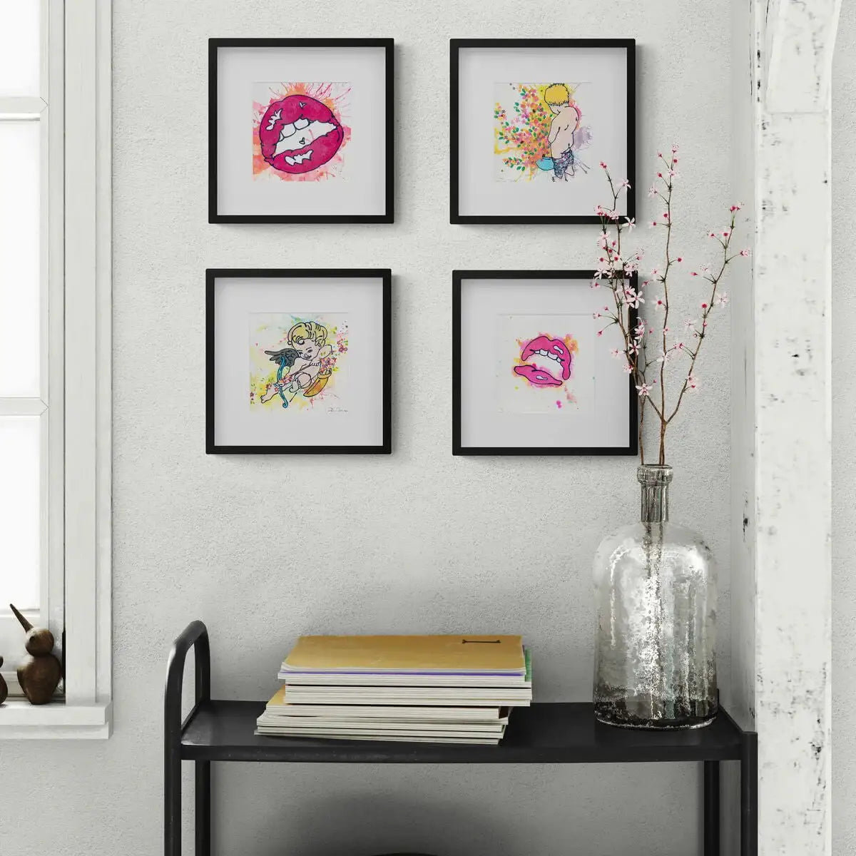 True Love (French Fancy) - Original - SOLD by artist Louise Dear - Wyecliffe Galleries