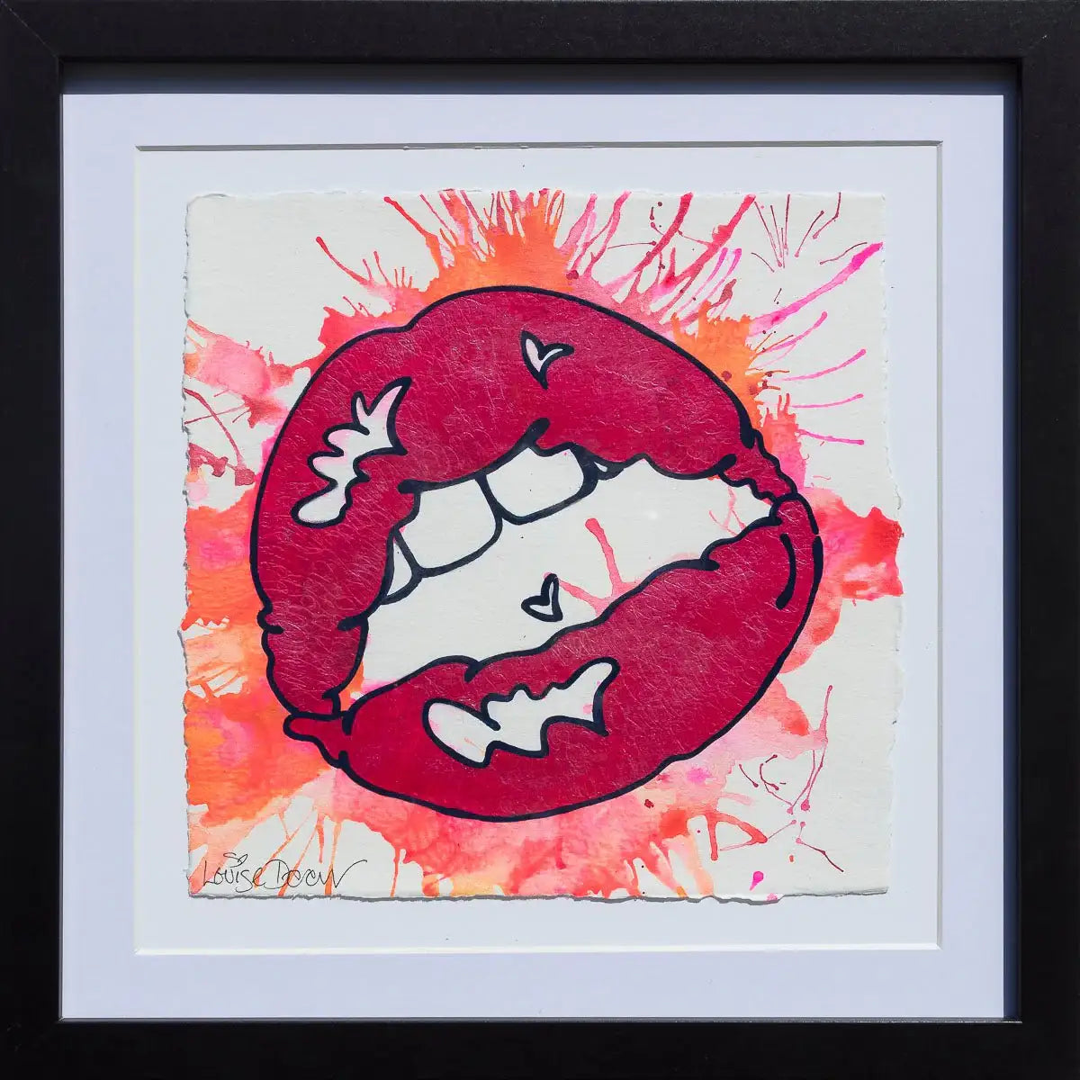 Mwah! (French Fancy) - Original by artist Louise Dear - Wyecliffe Galleries