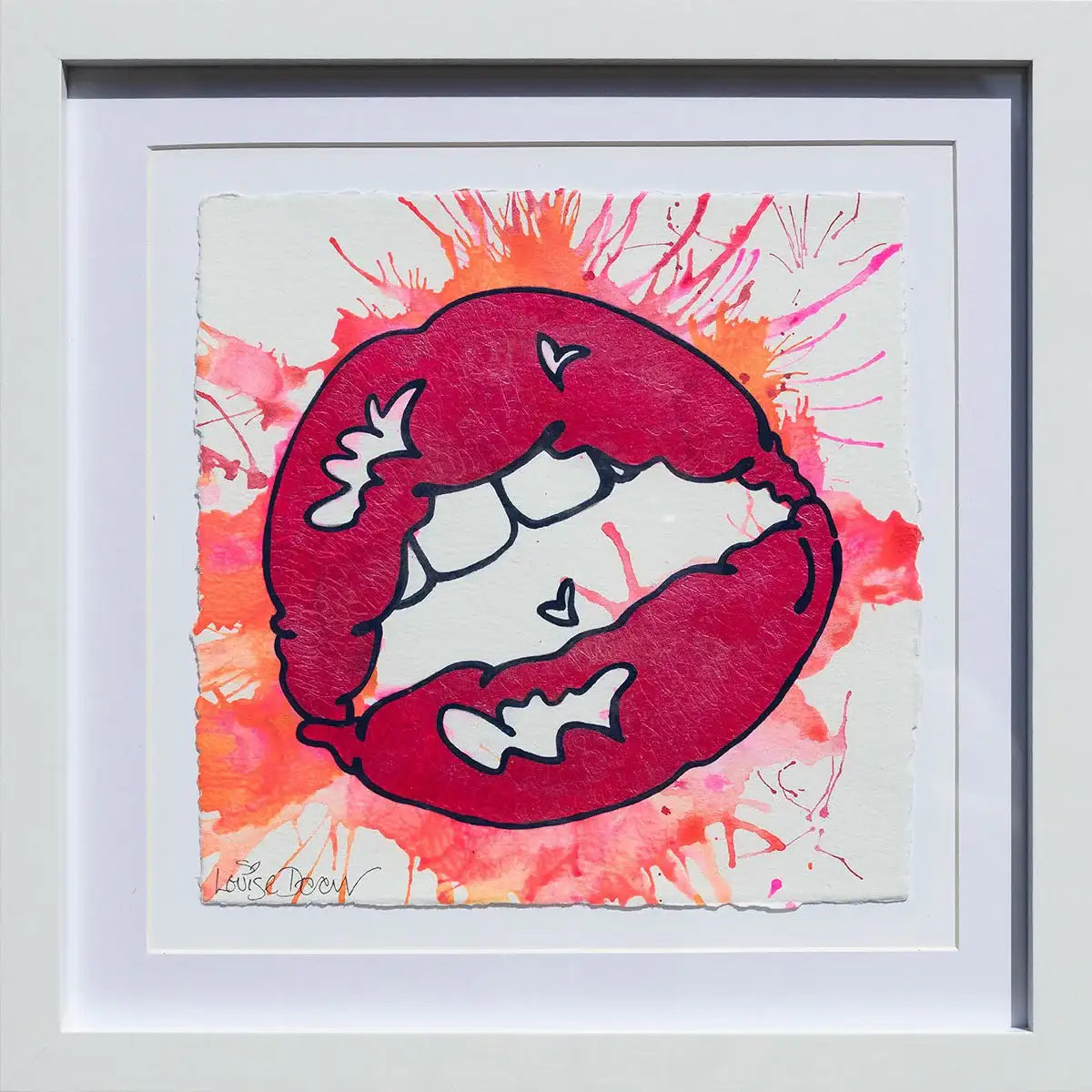 Mwah! (French Fancy) - Original by artist Louise Dear - Wyecliffe Galleries