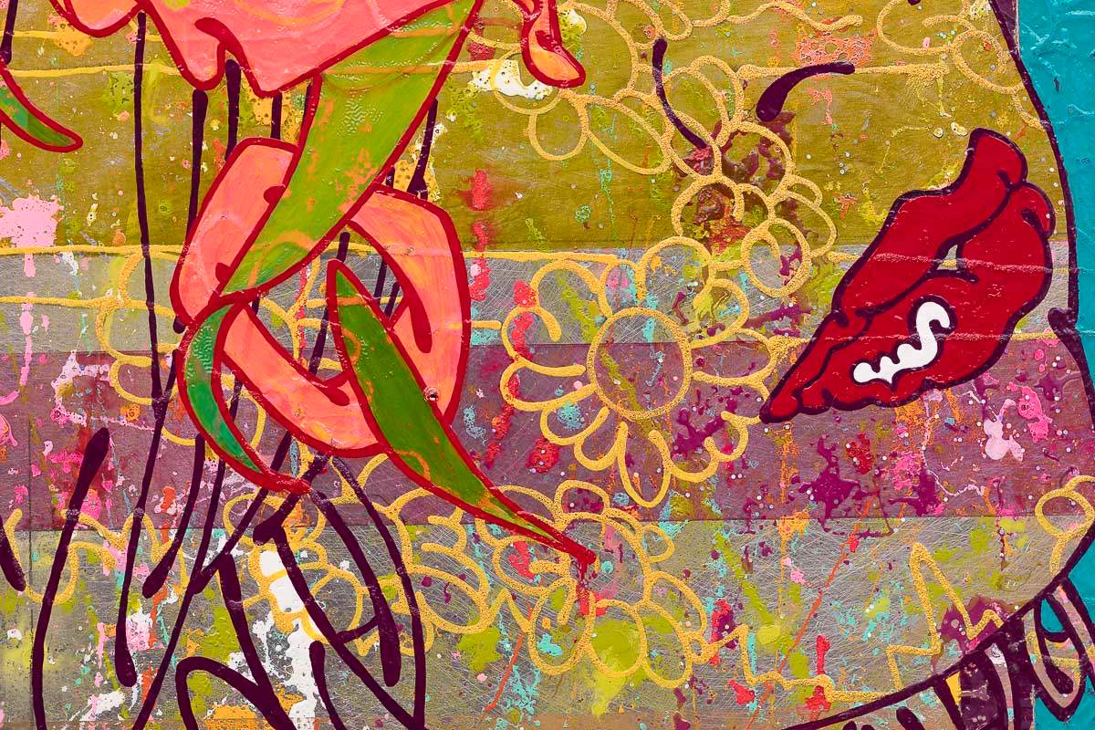 My Brown Eyes Blue - Original by artist Louise Dear - Wyecliffe Galleries