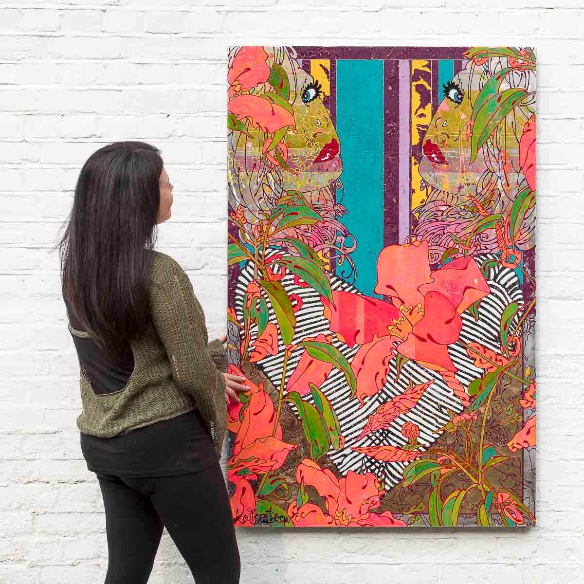 My Brown Eyes Blue - Original by artist Louise Dear - Wyecliffe Galleries