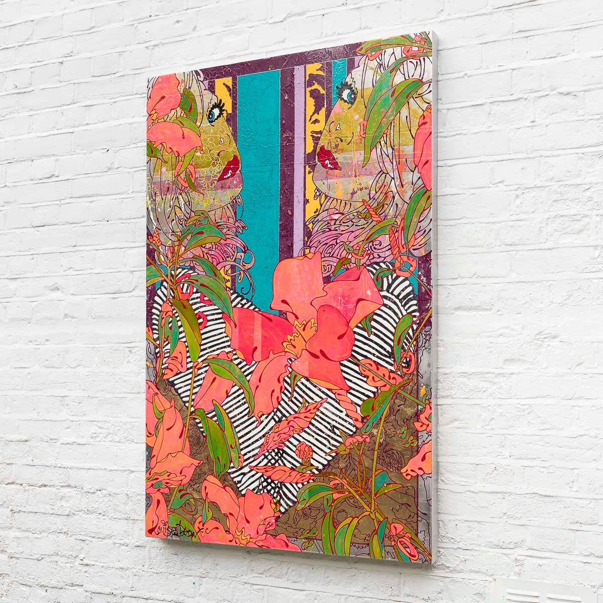 My Brown Eyes Blue - Original by artist Louise Dear - Wyecliffe Galleries