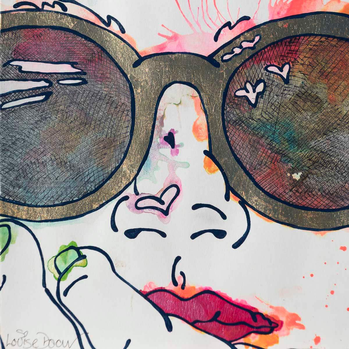 My Sunshine (French Fancy) - Original by artist Louise Dear - Wyecliffe Galleries