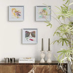 Pink Flamingo (French Fancy) - Original by artist Louise Dear - Wyecliffe Galleries