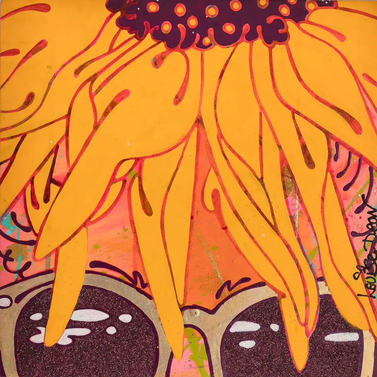 My Sunshine - Original Sketch by artist Louise Dear - Wyecliffe Galleries