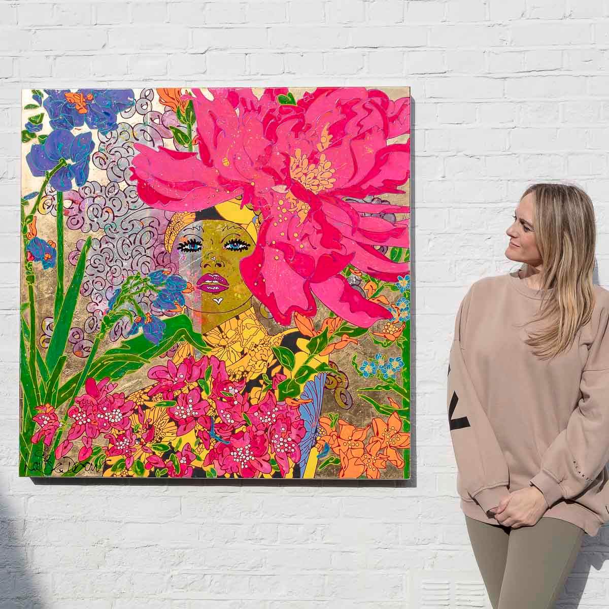 Oui Oui Cherie - Original by artist Louise Dear - Wyecliffe Galleries