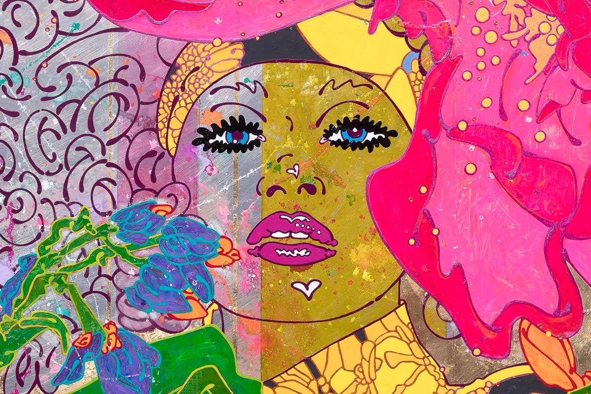 Oui Oui Cherie - Original by artist Louise Dear - Wyecliffe Galleries