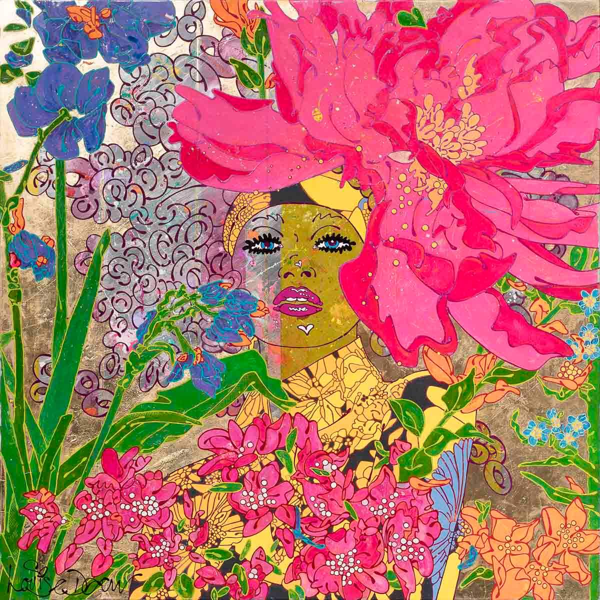 Oui Oui Cherie - Original by artist Louise Dear - Wyecliffe Galleries