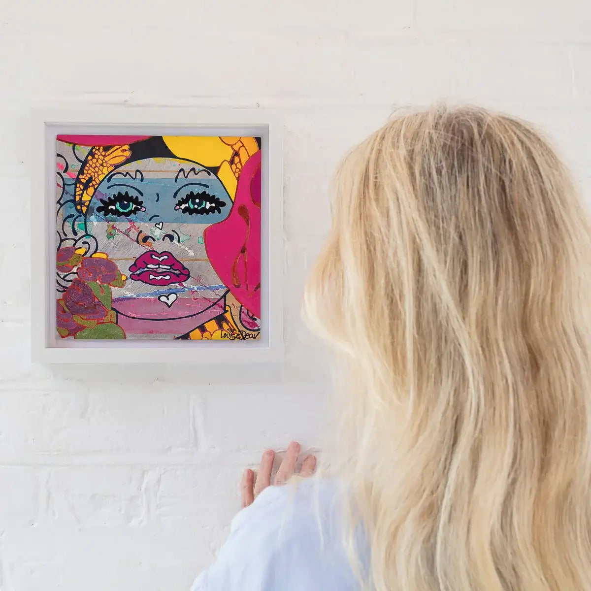 Oui Oui Cherie - Original Sketch by artist Louise Dear - Wyecliffe Galleries