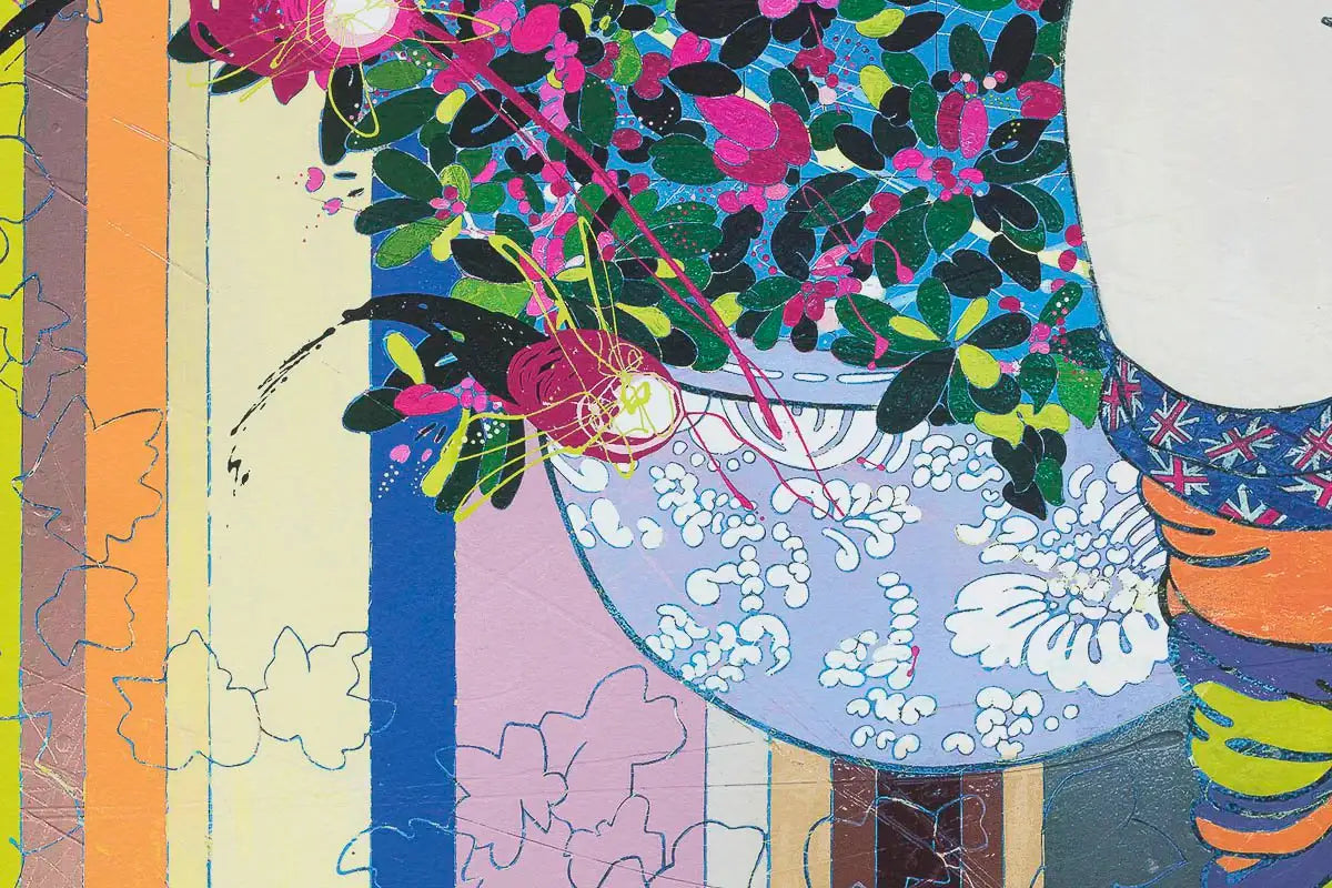 P Peonie - Edition by artist Louise Dear - Wyecliffe Galleries