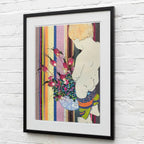 P Peonie - Edition by artist Louise Dear - Wyecliffe Galleries