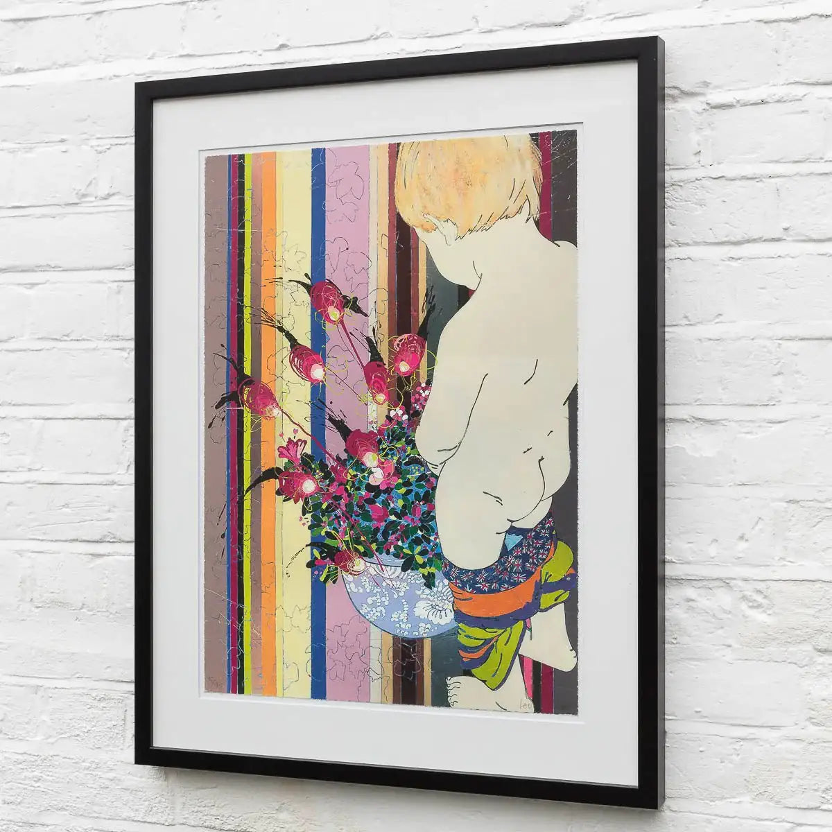 P Peonie - Edition by artist Louise Dear - Wyecliffe Galleries