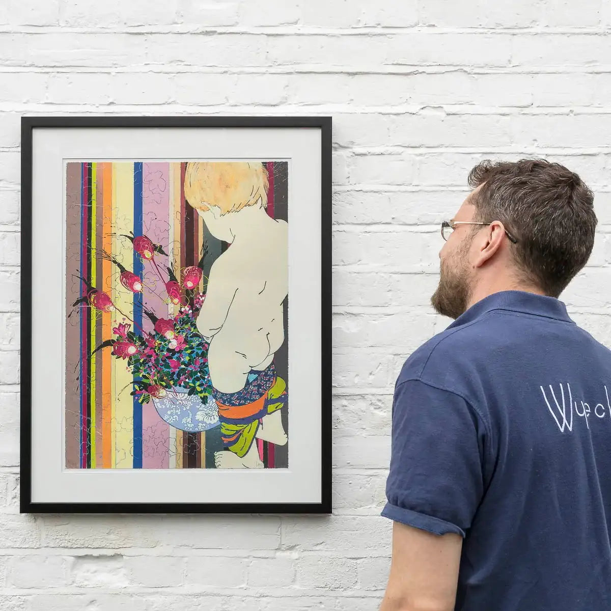 P Peonie - Edition by artist Louise Dear - Wyecliffe Galleries