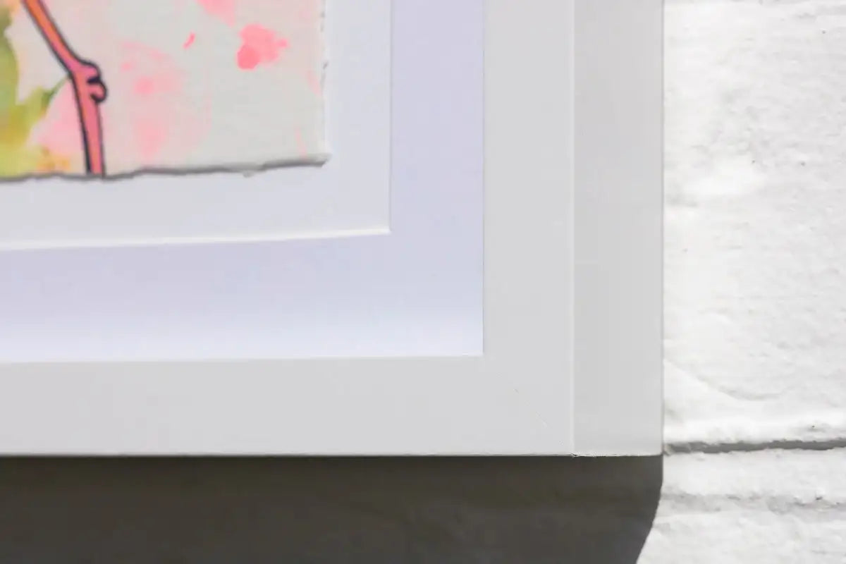 Pink Flamingo (French Fancy) - Original by artist Louise Dear - Wyecliffe Galleries