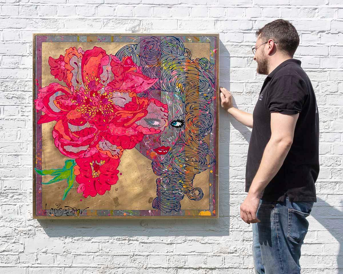 Swing from the Chandelier - Original by artist Louise Dear - Wyecliffe Galleries