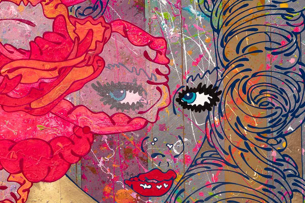 Swing from the Chandelier - Original by artist Louise Dear - Wyecliffe Galleries