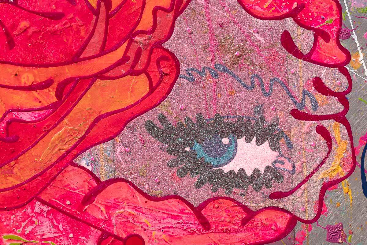 Swing from the Chandelier - Original by artist Louise Dear - Wyecliffe Galleries