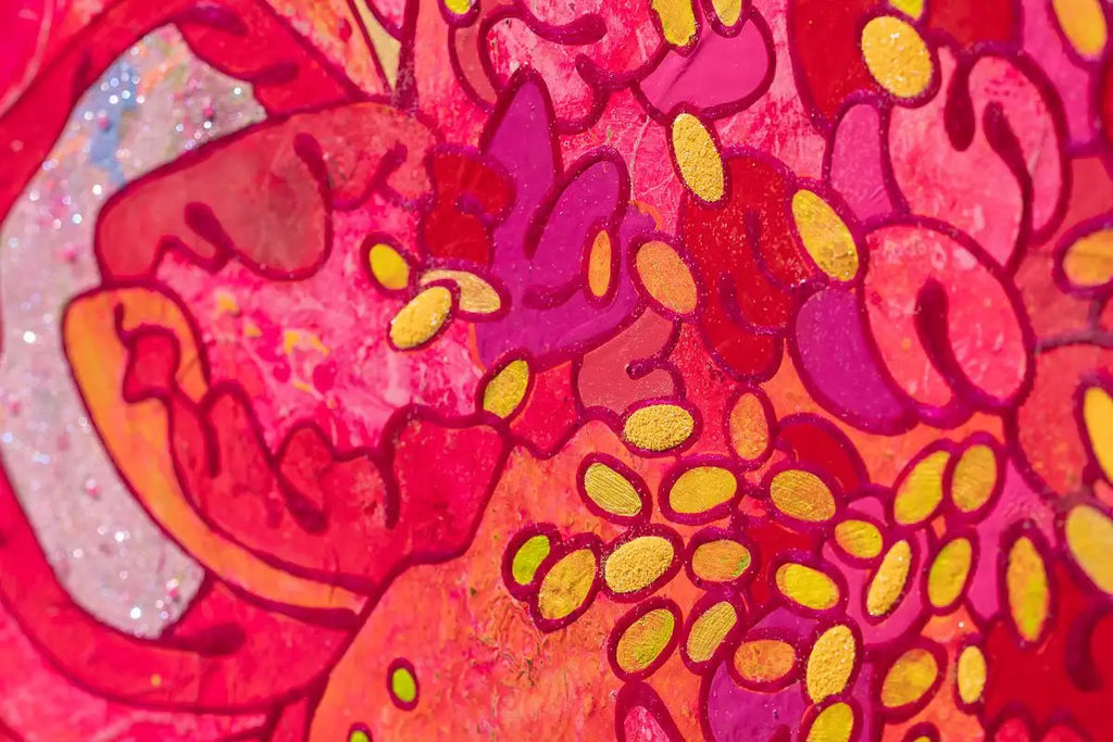 Swing from the Chandelier - Original by artist Louise Dear - Wyecliffe Galleries