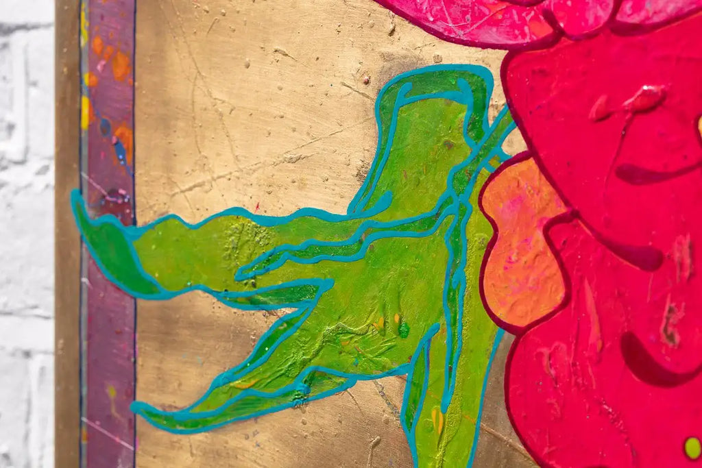 Swing from the Chandelier - Original by artist Louise Dear - Wyecliffe Galleries