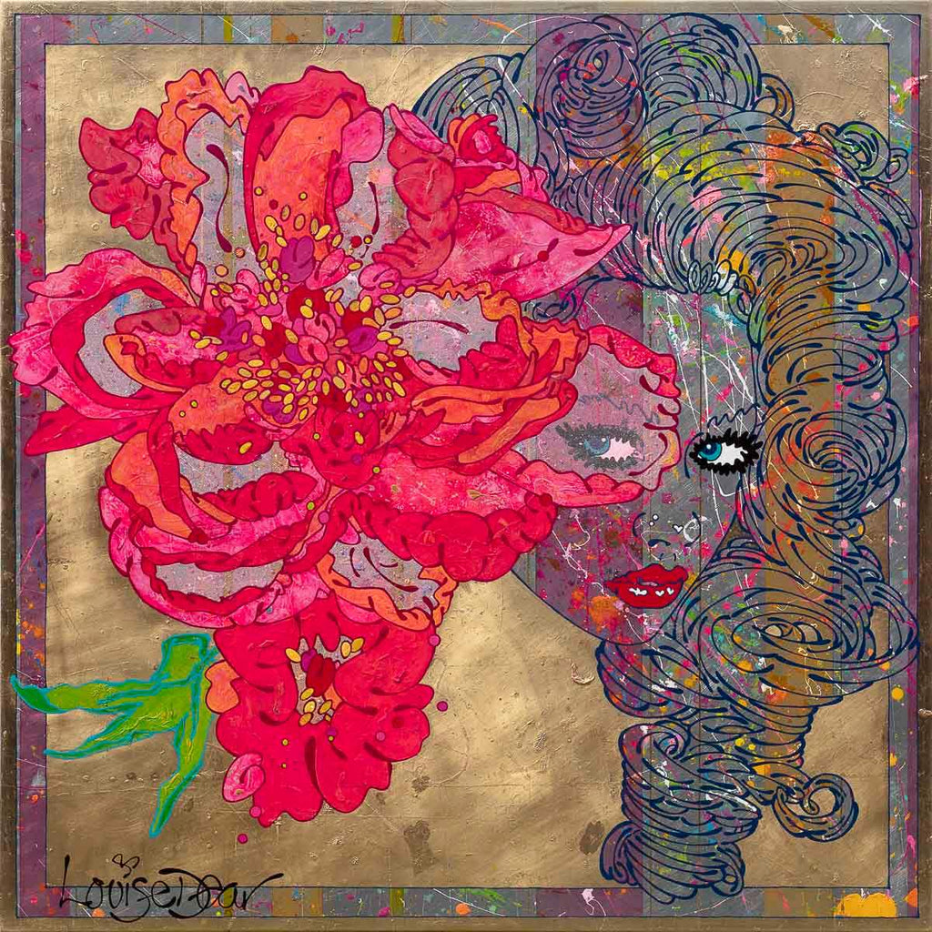 Swing from the Chandelier - Original by artist Louise Dear - Wyecliffe Galleries