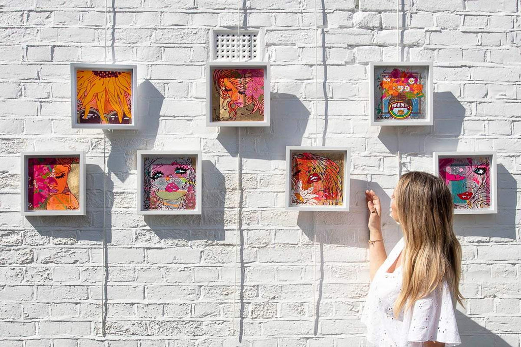 Swing From The Chandelier - Original Sketch by artist Louise Dear - Wyecliffe Galleries