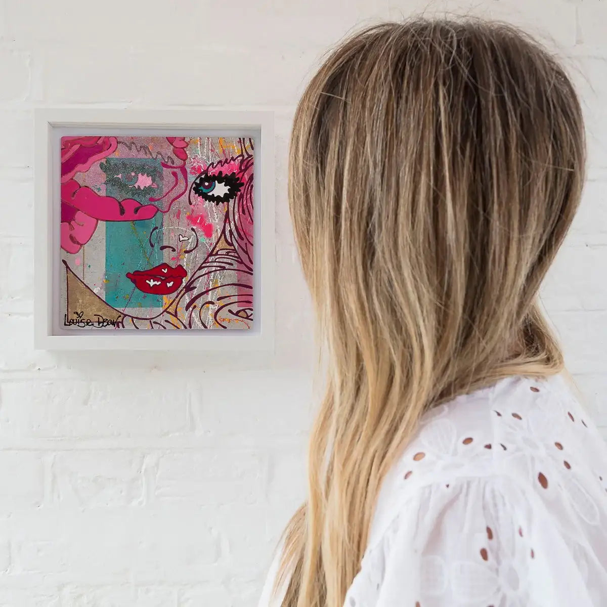 Swing From The Chandelier - Original Sketch by artist Louise Dear - Wyecliffe Galleries