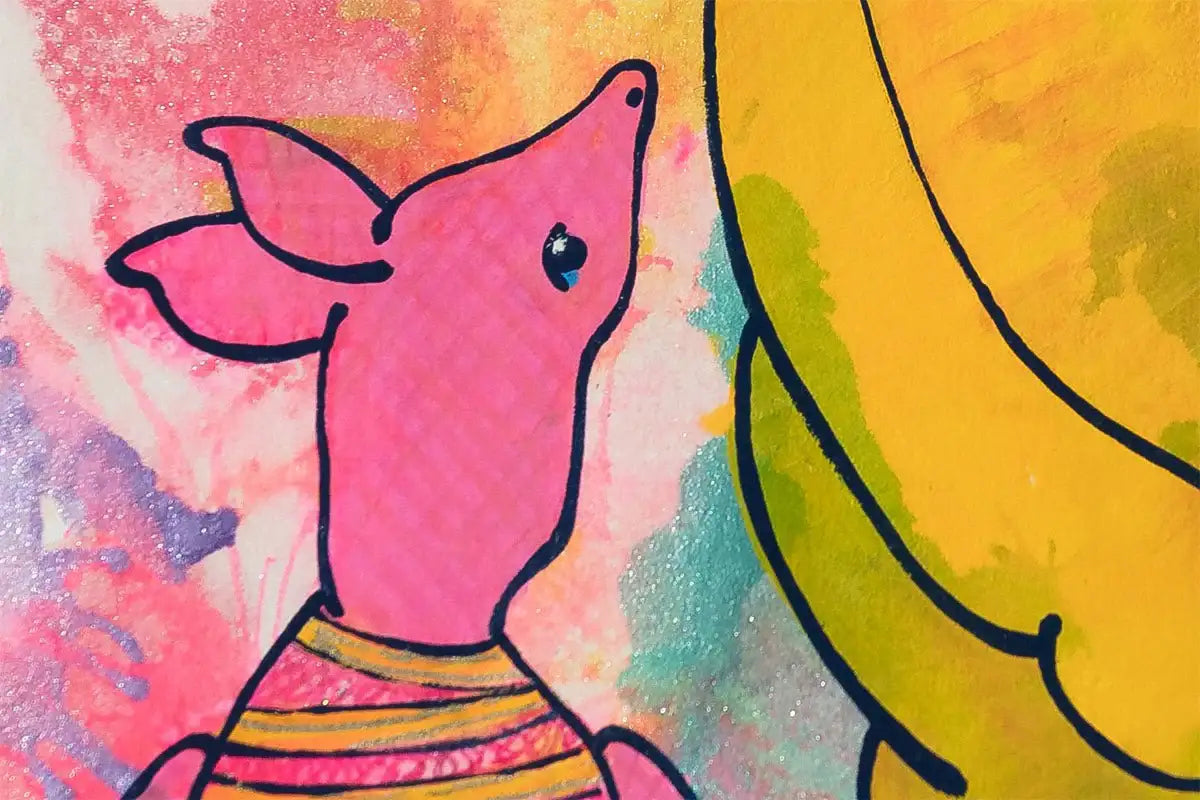 The BFF's (French Fancy) - Original - SOLD by artist Louise Dear - Wyecliffe Galleries