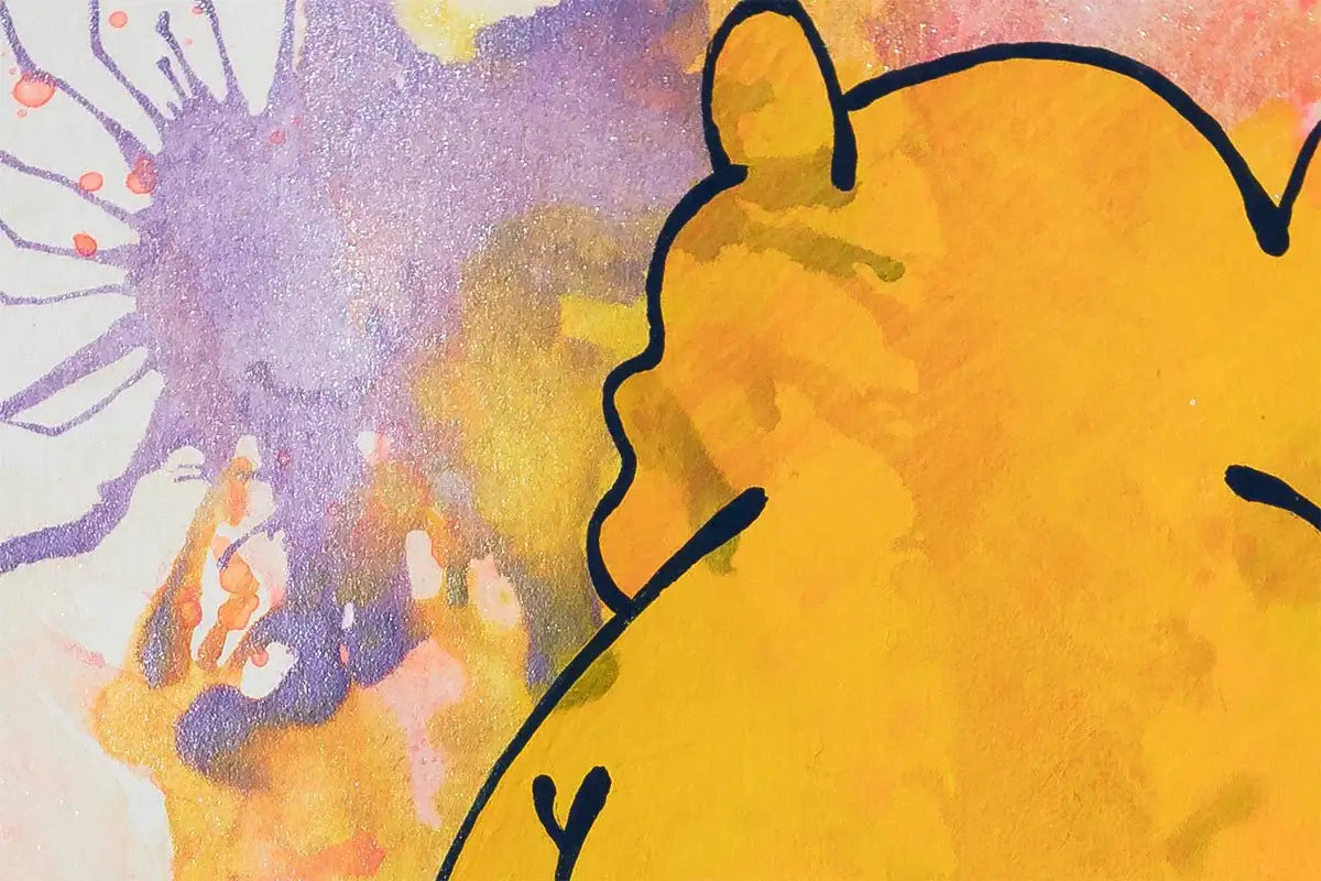 The BFF's (French Fancy) - Original - SOLD by artist Louise Dear - Wyecliffe Galleries